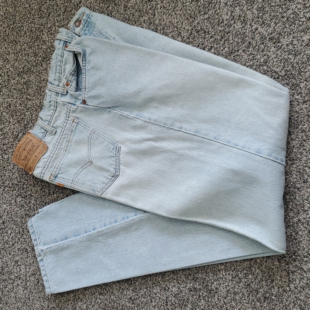 Vintage 90s Levi's 550 Orange Tab Jeans